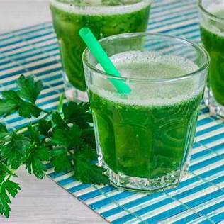 Detox smoothie with parsley